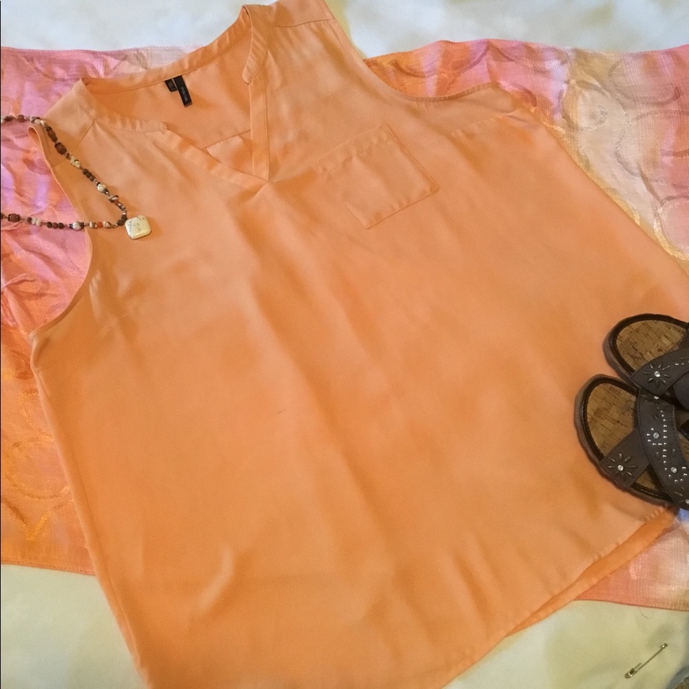Maurice’s Peach Colored Sleeveless Blouse
